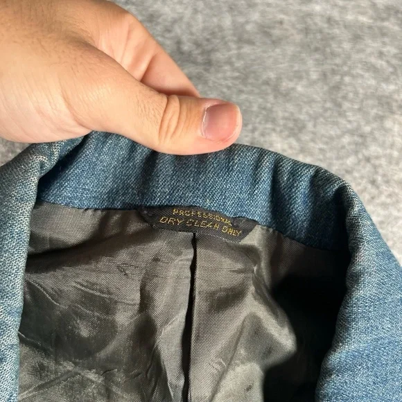 Levi's Blue Denim Blazer - Picture 5 of 9